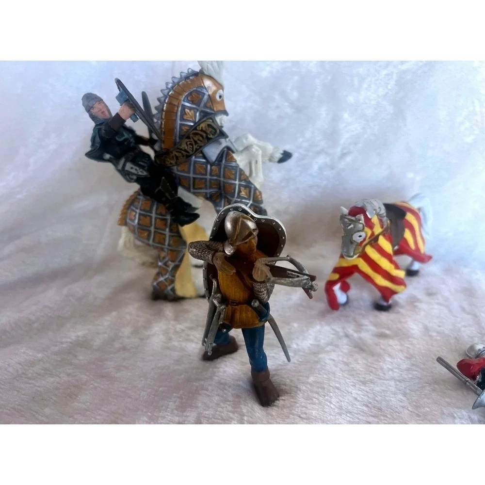 Lot‎ of Papo Schleich Medieval Knights Horses Archer Action Figures Fantasy Toys